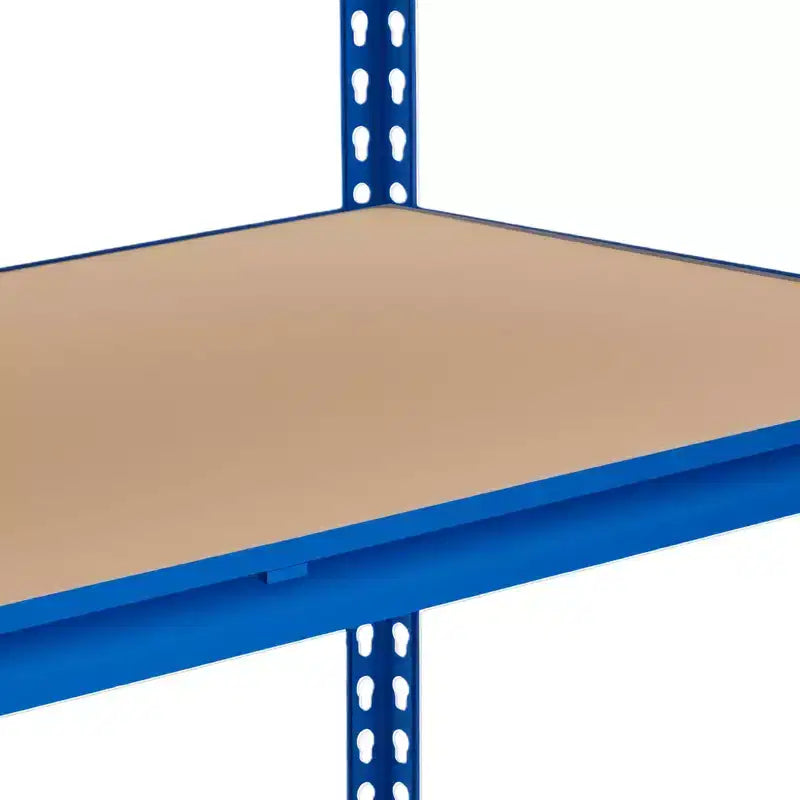 Étagère de Rangement de Garage Robuste à 5 Niveaux, Unité d'Étagères Métalliques Réglables, Capacité de 1134 kg, 122 x 46 x 183 cm, Cadre en Acier Sans Boulons, Panneaux MDF