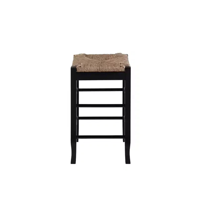 Tabouret de bar hauteur comptoir en bois dur à assise Rush - Boraam