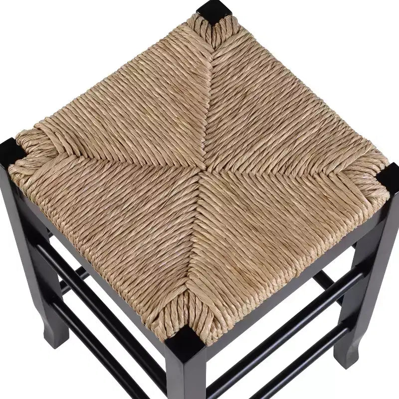Tabouret de bar hauteur comptoir en bois dur à assise Rush - Boraam
