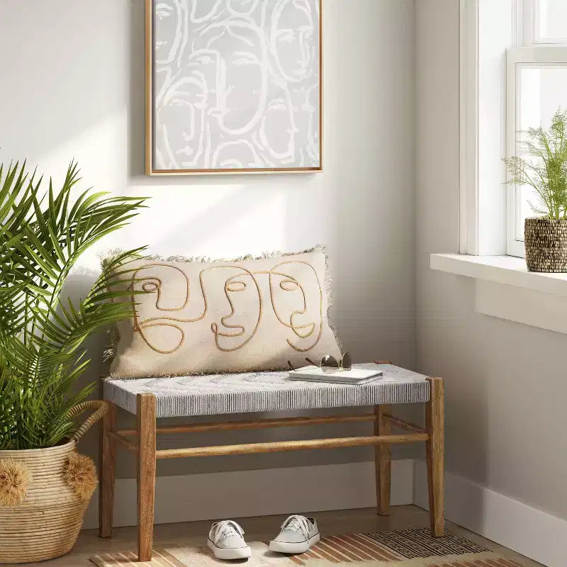 Lumarco Woven Bench Natural - Threshold™