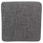 Pouf de rangement carré Cole Classics avec couvercle amovible - HomePop