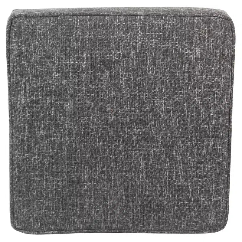 Pouf de rangement carré Cole Classics avec couvercle amovible - HomePop