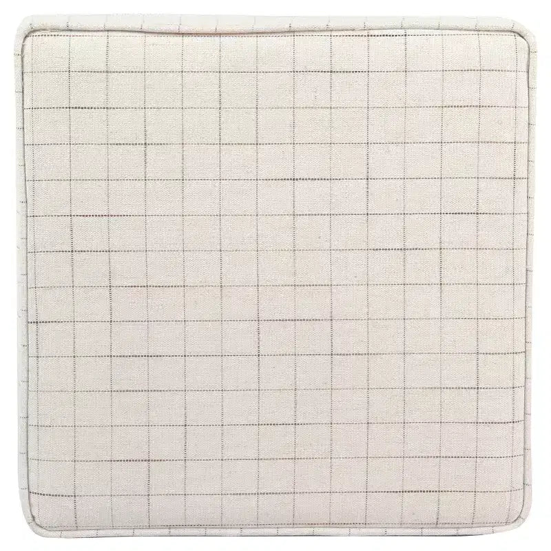 Pouf de rangement carré Cole Classics avec couvercle amovible - HomePop