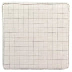 Pouf de rangement carré Cole Classics avec couvercle amovible - HomePop