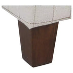 Pouf de rangement carré Cole Classics avec couvercle amovible - HomePop