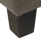 Pouf de rangement carré Cole Classics avec couvercle amovible - HomePop