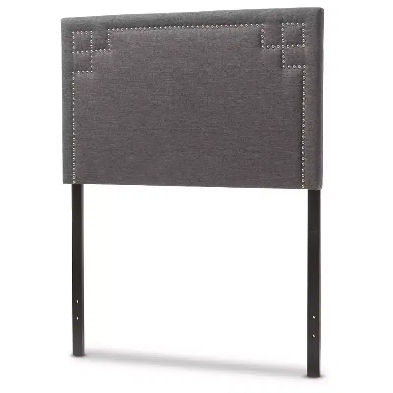 Tête de lit capitonnée en tissu moderne et contemporain Geneva - Lit simple - Baxton Studio