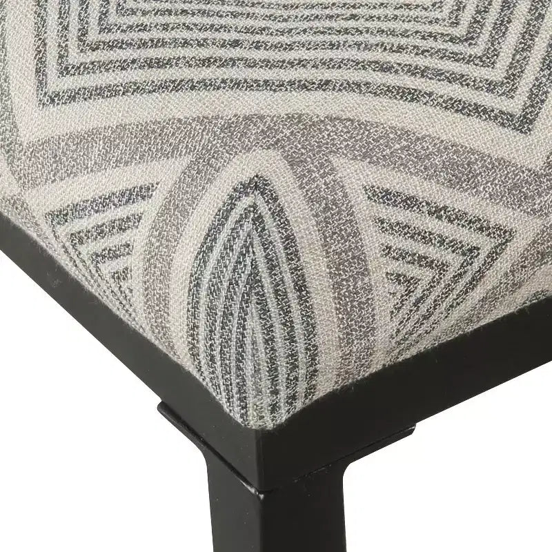 Tabouret de bar en métal à hauteur de comptoir à dossier ouvert - HomePop