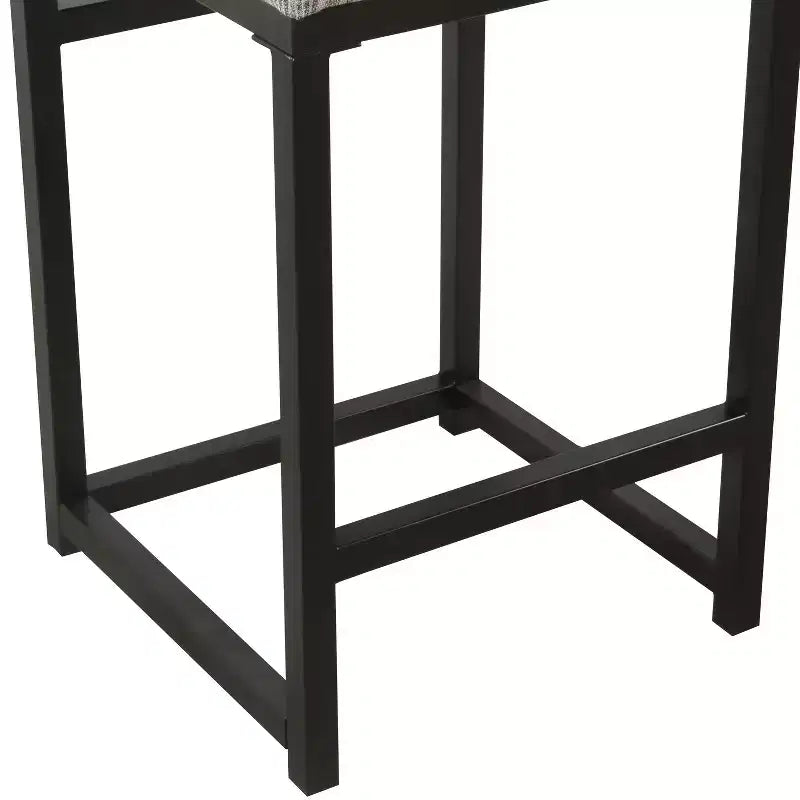 Tabouret de bar en métal à hauteur de comptoir à dossier ouvert - HomePop