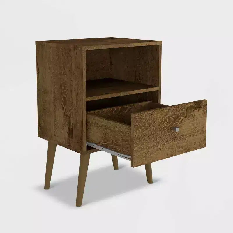 Table de chevet moderne du milieu du siècle Liberty 1.0 - Manhattan Comfort