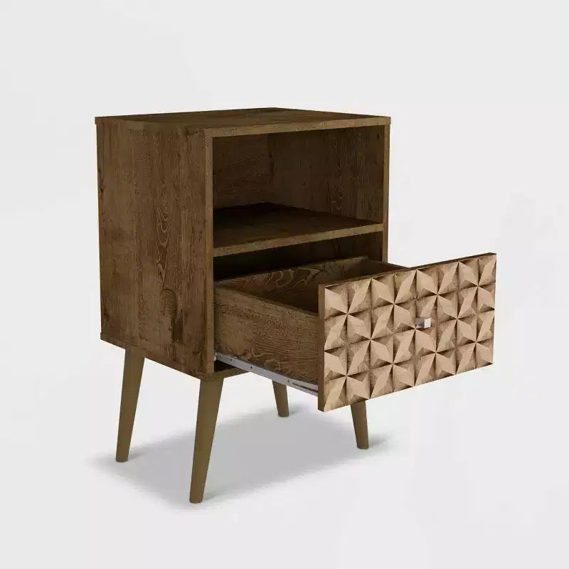 Table de chevet moderne du milieu du siècle Liberty 1.0 - Manhattan Comfort