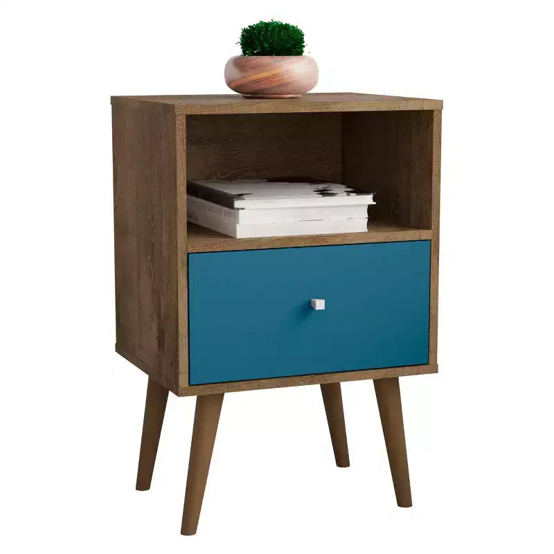 Table de chevet moderne du milieu du siècle Liberty 1.0 - Manhattan Comfort