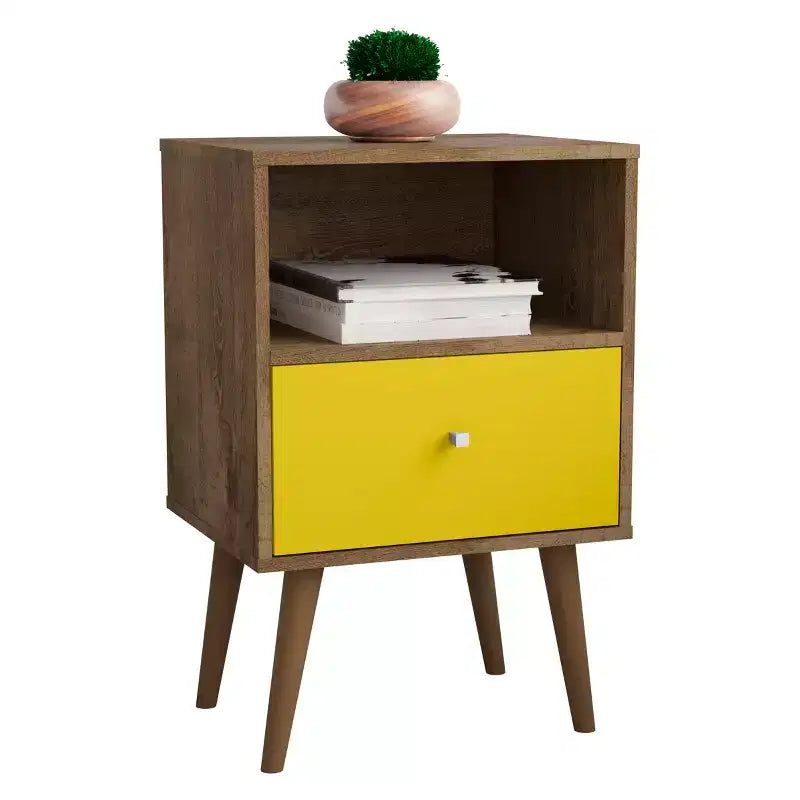 Table de chevet moderne du milieu du siècle Liberty 1.0 - Manhattan Comfort