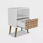Table de chevet moderne du milieu du siècle Liberty 1.0 - Manhattan Comfort