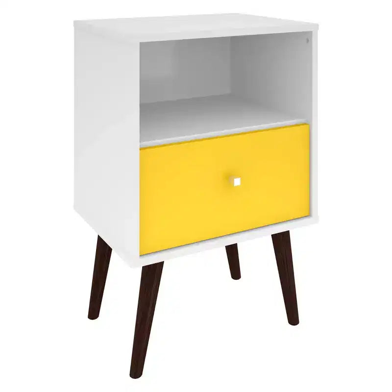 Table de chevet moderne du milieu du siècle Liberty 1.0 - Manhattan Comfort